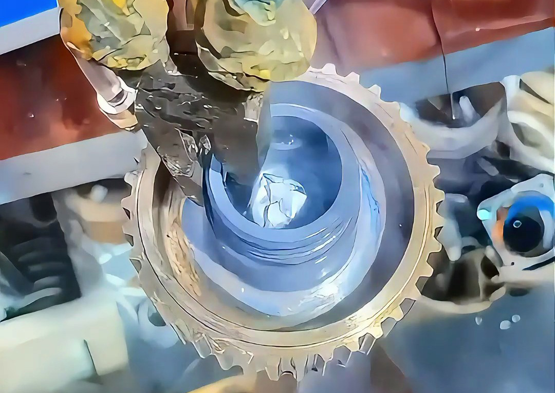 齒輪內(nèi)孔淬火新突破：海瑞拓高頻淬火機，2秒硬化+壽命翻倍