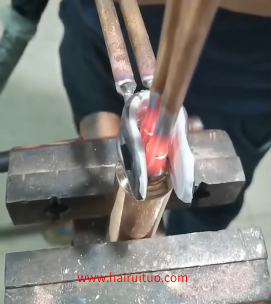 銅管焊接用手持高頻感應加熱設備，高頻焊機